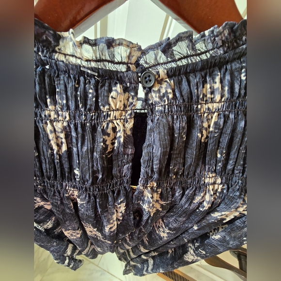 💙✨Joie Dress NWT Silk Blend Printed Sleeveless Shift Dress Navy Ivory M - Picture 9 of 13